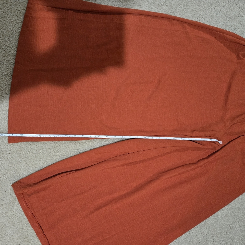 Terracotta Smocked Waist Wide Leg Lounge Bohemian Pant - Picture 16 of 16